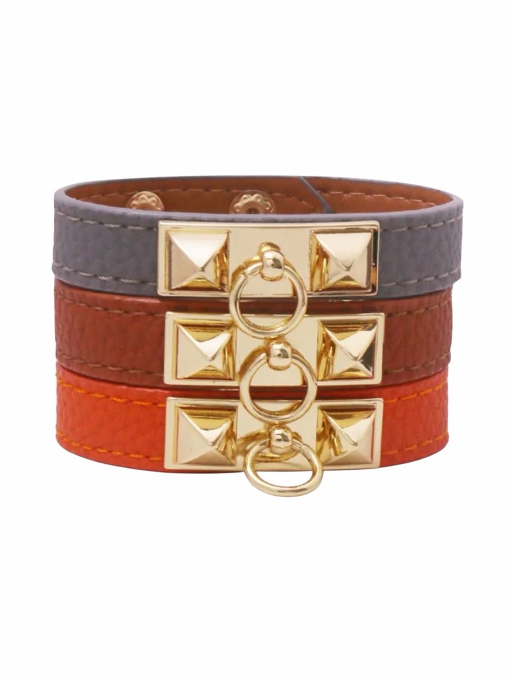 Vegan Leather Stud and Ring Bracelet NWT Pick 1